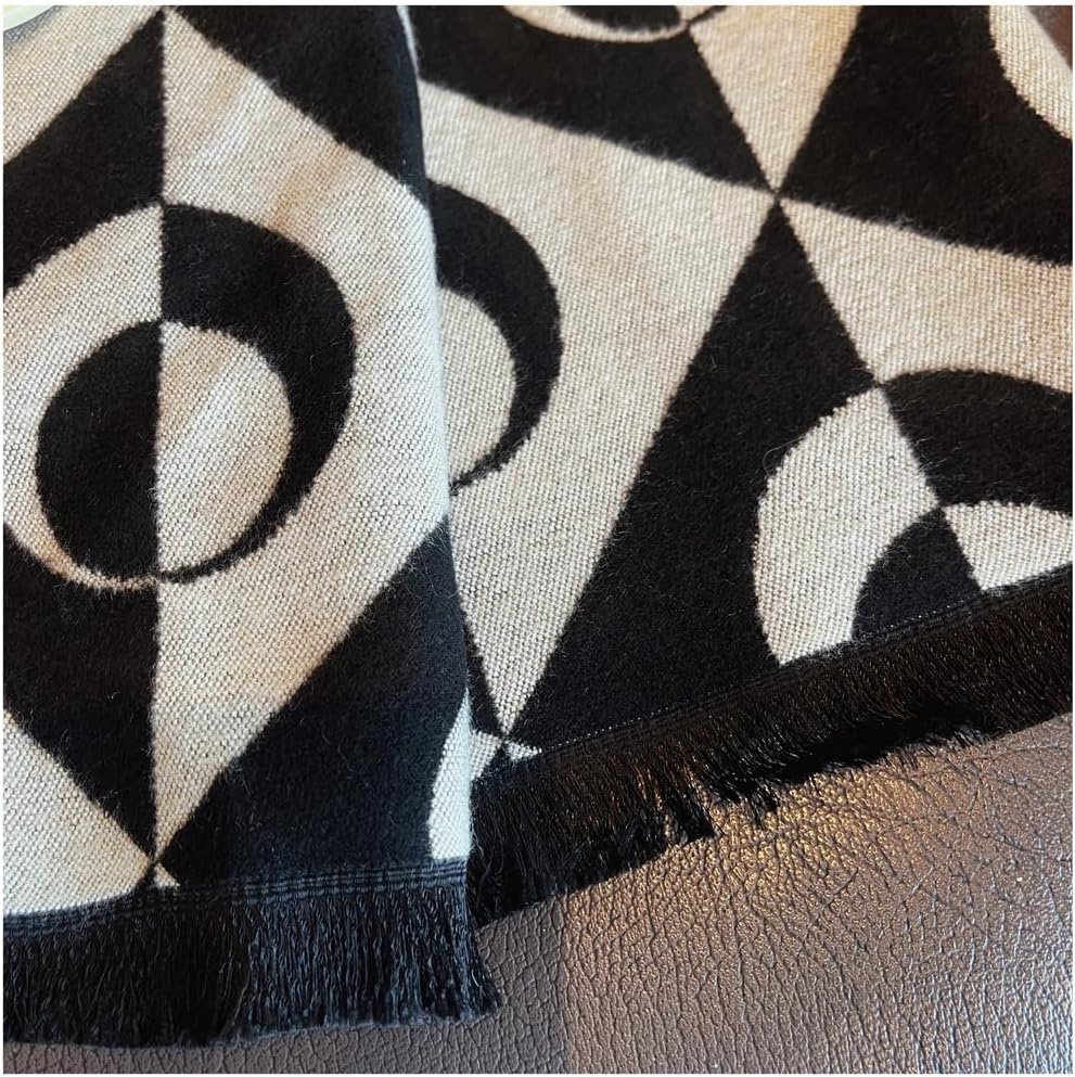 FairyCity Women's Soft pashmina Shawl Oversized Winter Warm blanket Scarf Long Cashmere Shawls Wraps Geometric patterns - Image 5