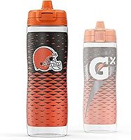 Vista 33 de Gatorade Gx NFL - Botellas antideslizantes para apretar, 30 onzas líquidas, sistema de hidratación Gx Miami Dolphins