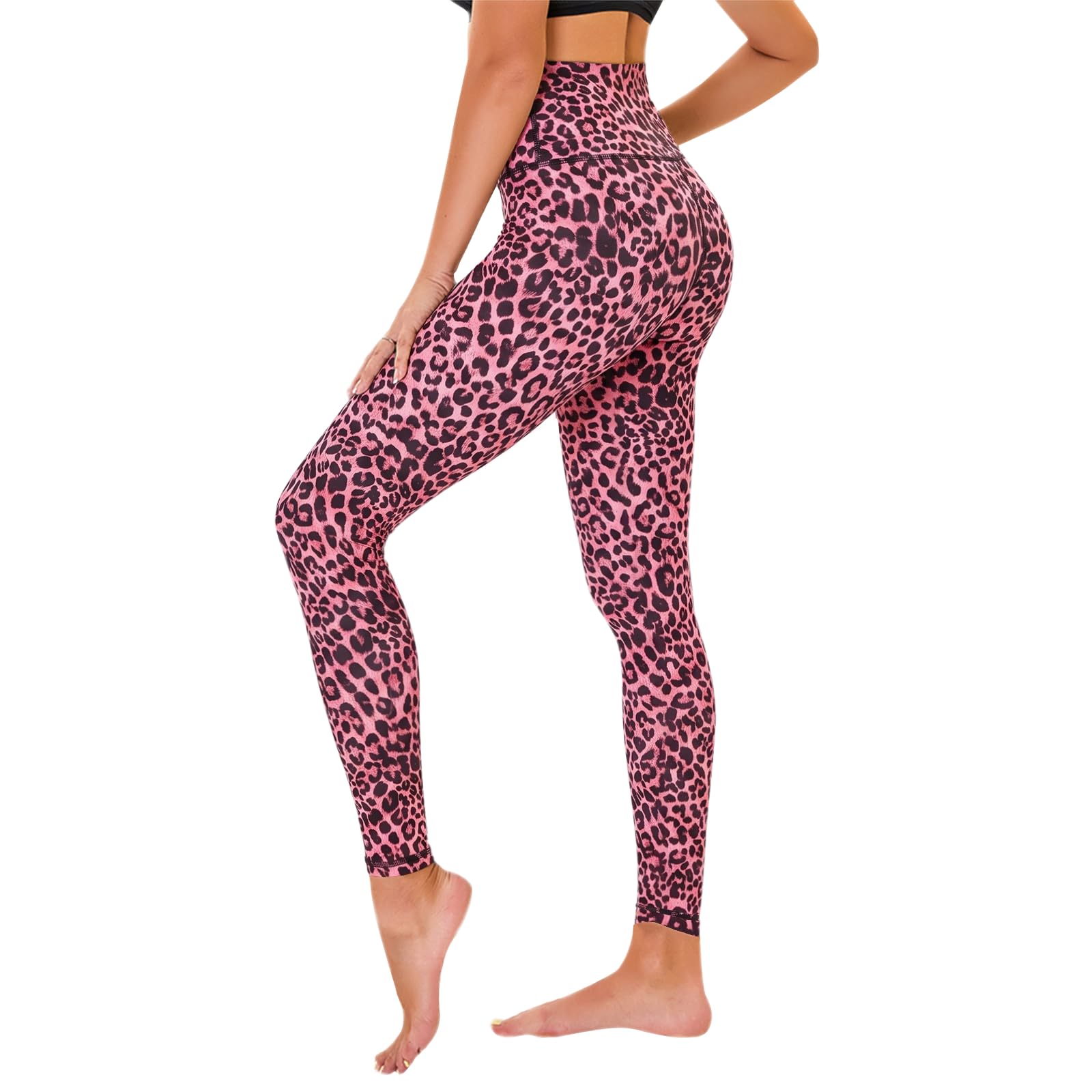 TNNZEET High Waisted Leggings for Women - No See Through Tummy Control Cycling Workout Yoga Pants with Pockets Reg &amp; Plus