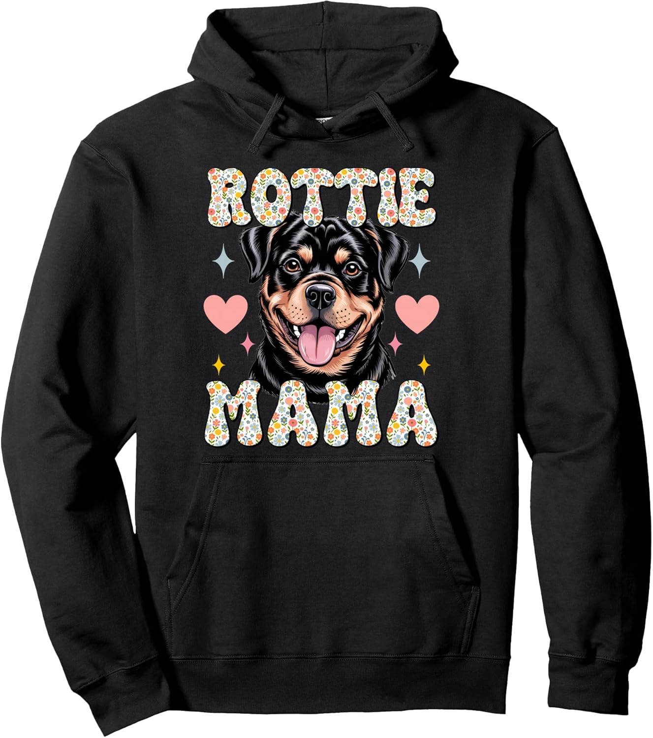 Cute Rottweiler dog owner tee women mom mama rottie funny Pullover Hoodie