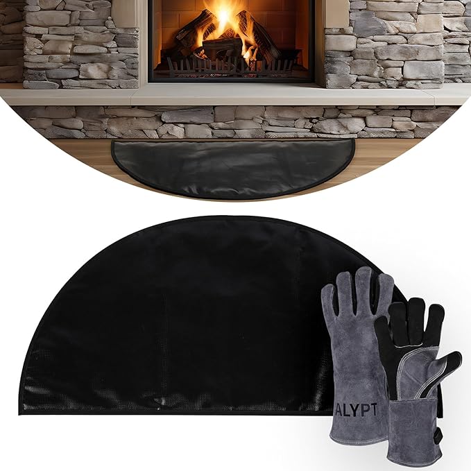 Amazon.com: Alypt Fireproof Fireplace Hearth Mat 32