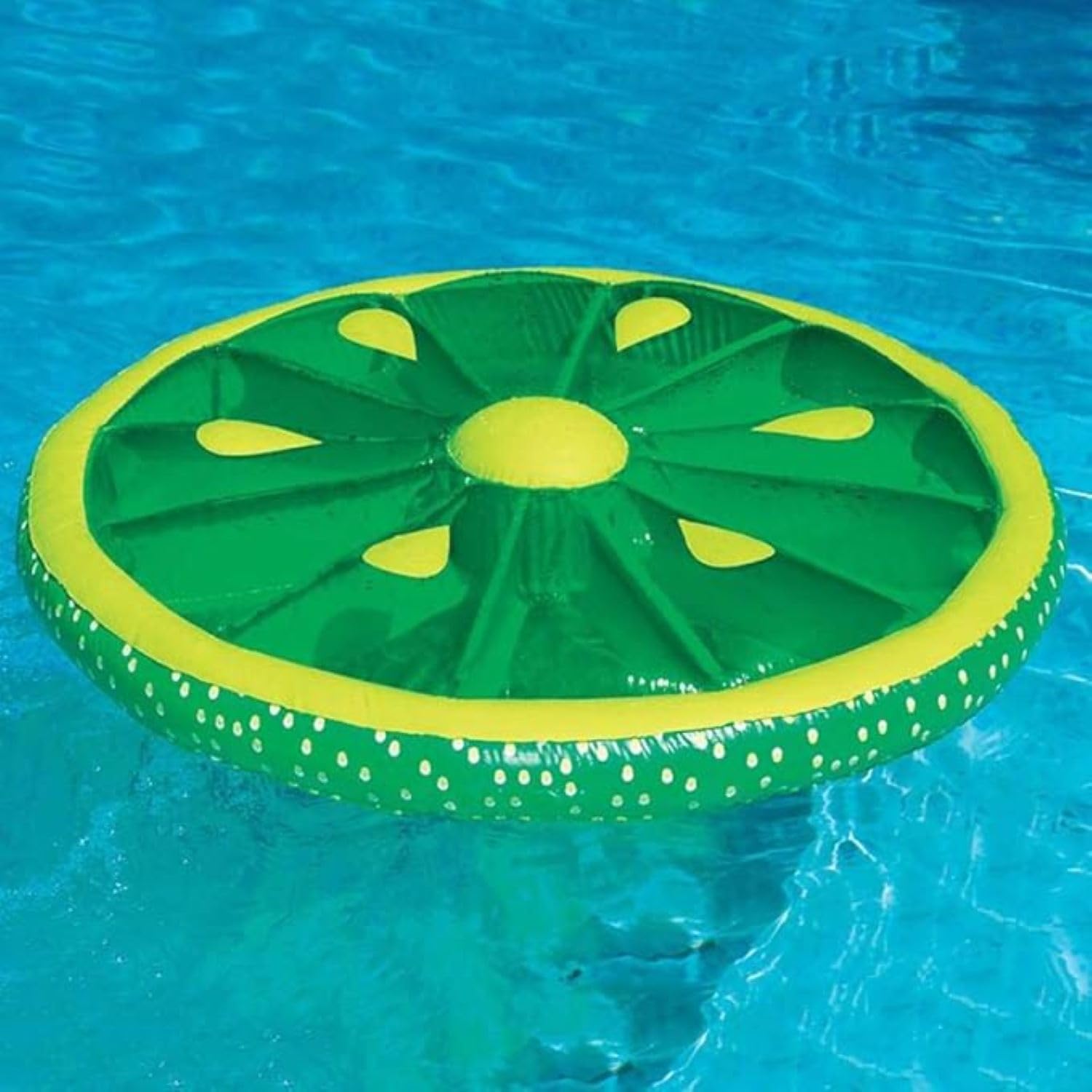 Inflatable Fruit Slice Swimming Pool Lounger Raft - 60" - Lime