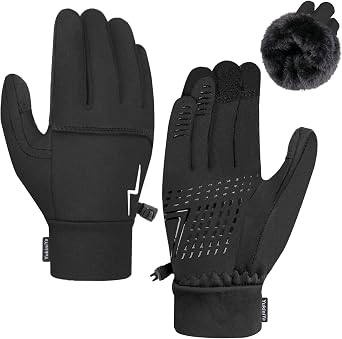 Kids Gloves Winter Warm Long Fleece Waterproof Touchscreen for Boys Girls Youth Teen 3-15 Years Snow Ski Cycling