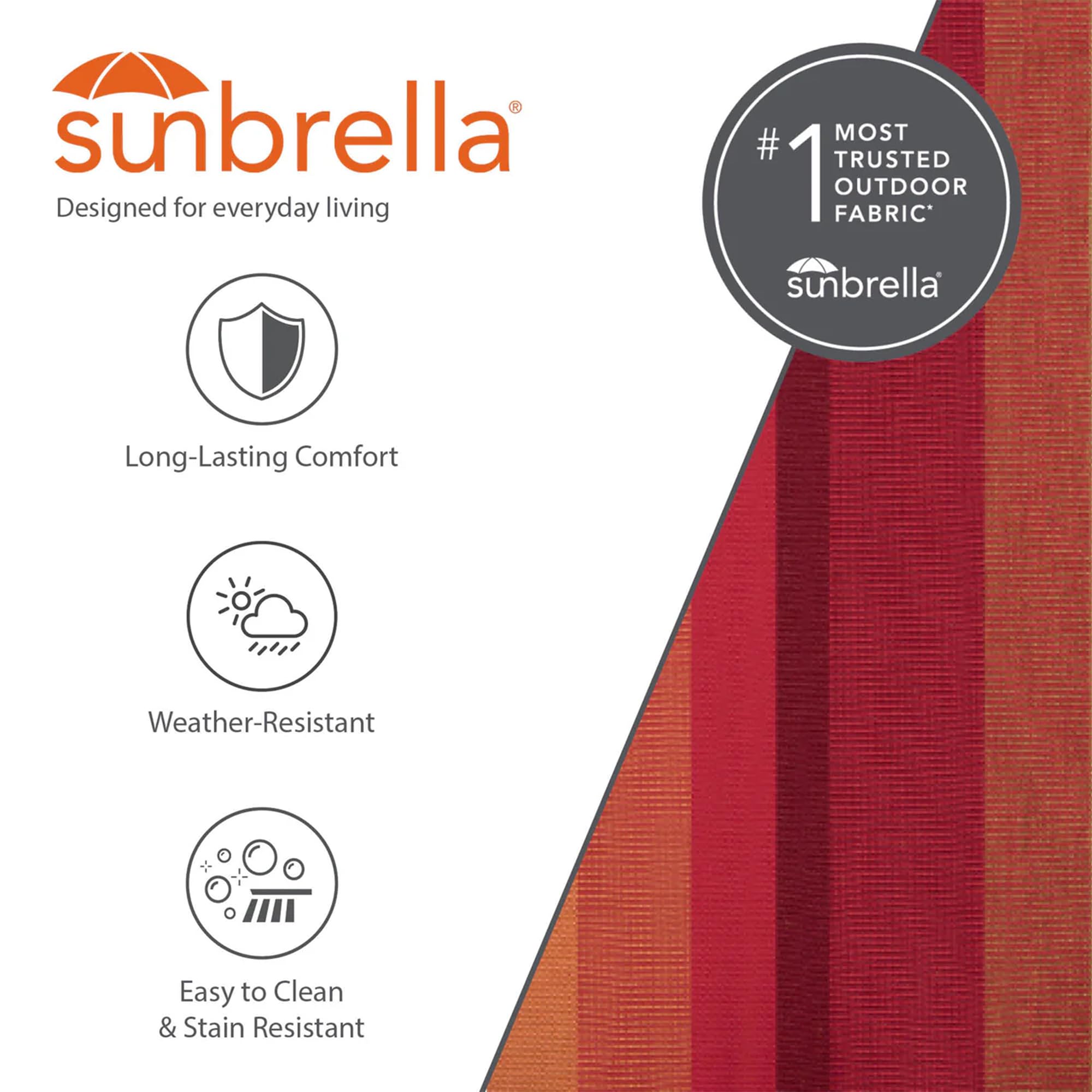 Vivere C8SPSN-T - Hamaca Doble de Sunbrella con Estructura de Arco Estable (Madera de Pino Maciza)