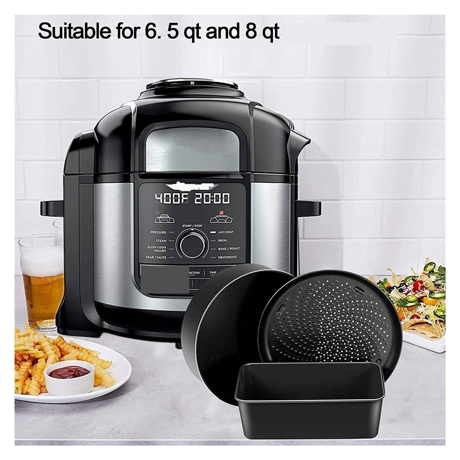 Sostituzione Del Vassoio Della Friggitrice Ad Aria, For 6,5 QT E 8 QT
