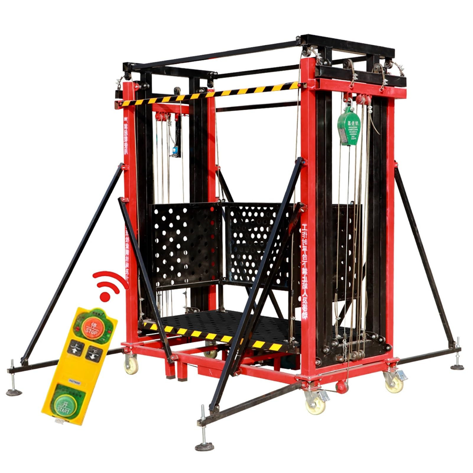 Tragfähiger elektrischer Gerüstheber, faltbar, mobile Gerüstplattform, vollautomatischer elektrischer Gerüstheber (6 Meter) (12 m)