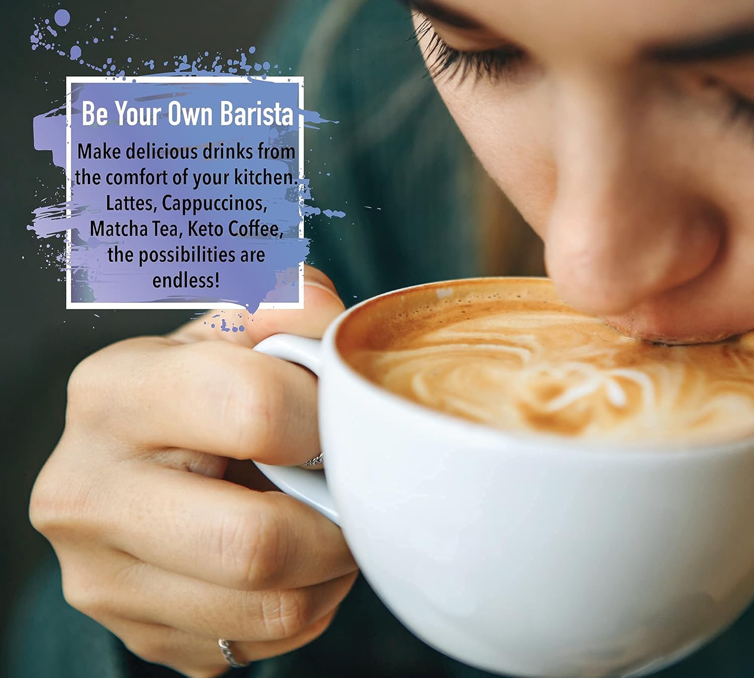 Elementi Milk Frother Handheld Electric Matcha Whisk (Pumpkin Orange), Electric Milk Frother for Coffee Frother Electric Handheld Drink Mixer, Hand Frother Milk Foamer, Foam Maker for Coffee Stirrer: Home & Kitchen