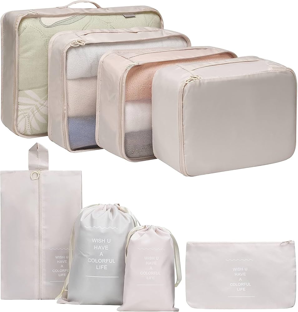 Amazon.co.jp: トラベルポーチ 8点セット アレンジケース パッキング