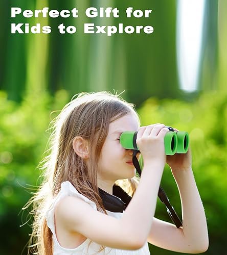 Vista 30 de Binoculares para niños, juguetes para niños y niñas de 3 a 12 años, óptica de alta resolución, a prueba de golpes, mini binoculares de juguete