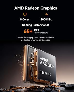 ACEMAGIC K1 Gaming Mini PC Ryzen 7 7730U 16GB 512GB SSD Windows 11 Pro