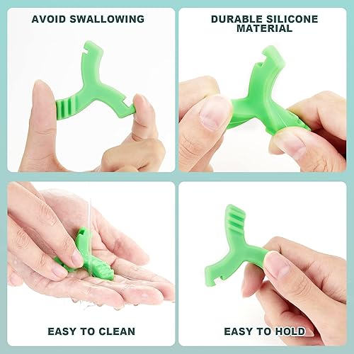 Miniatura 6 de DLENP - Masticables para alineador Invisalign, 4 unidades masticables en forma de Y para bandejas de alineador de asiento de ortodoncia para
