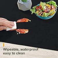 Vista 4 de Waterproof Wipeable Table Runner, Thick Farmhouse Table Runner, Dresser Runner, Rustic Table Runner for Kitchen Dining Room, Bedroom, Living Room