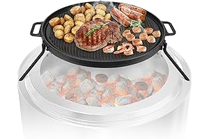 Onlyfire Chef's Cast Iron Fire Pit Griddle