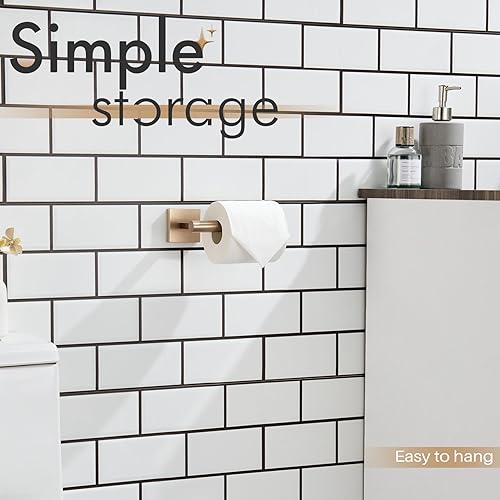 Vista 95 de KOKOSIRI Soporte de papel higiénico Dispensador de papel tisú para baño Portarrollos de baño Níquel cepillado Acero inoxidable B2005BR