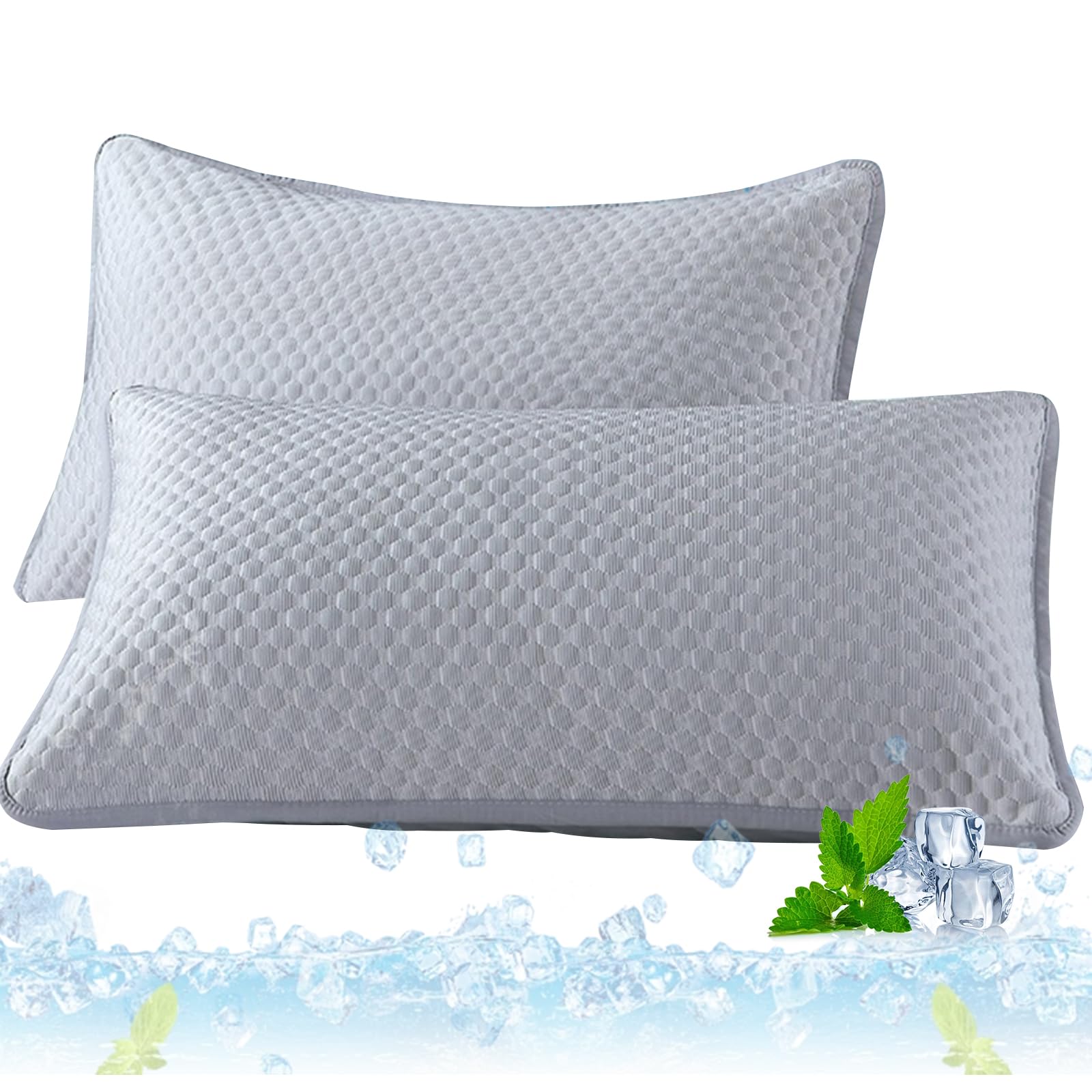 FOSDICK Cooling Pillow Cases 2 Pack, Cool Pillow Cases, Cooling Pillowcase