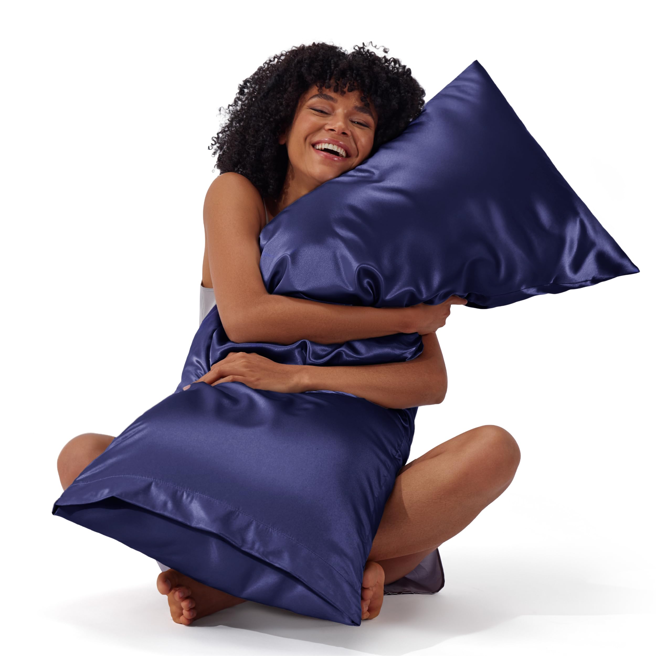 Bedsure Body Pillow Pillowcase, Similar to Silk Pillow Case, Navy