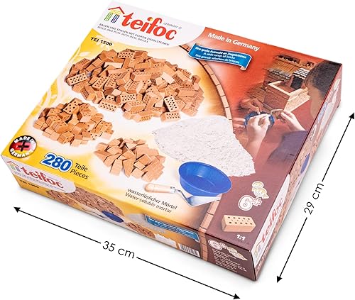 Miniatura 3 de Teifoc Juego de construcción de ladrillos de suplemento enorme, más de 280 bloques de construcción, juego de erector y juguete de construcción STEM