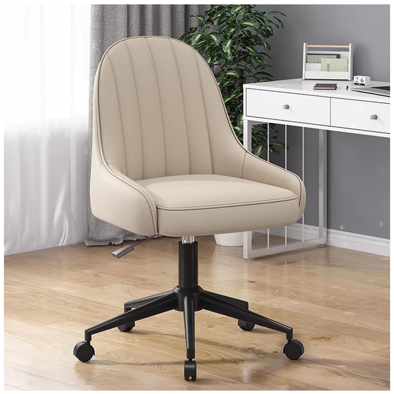 ASerZenith Ergonomic Office Chair, 360° Swivel Adjustable Height Desk Chair With Comfy Back, Leather Computer Task Chair For Home, Office, Easy To Assemble,N-Height 73