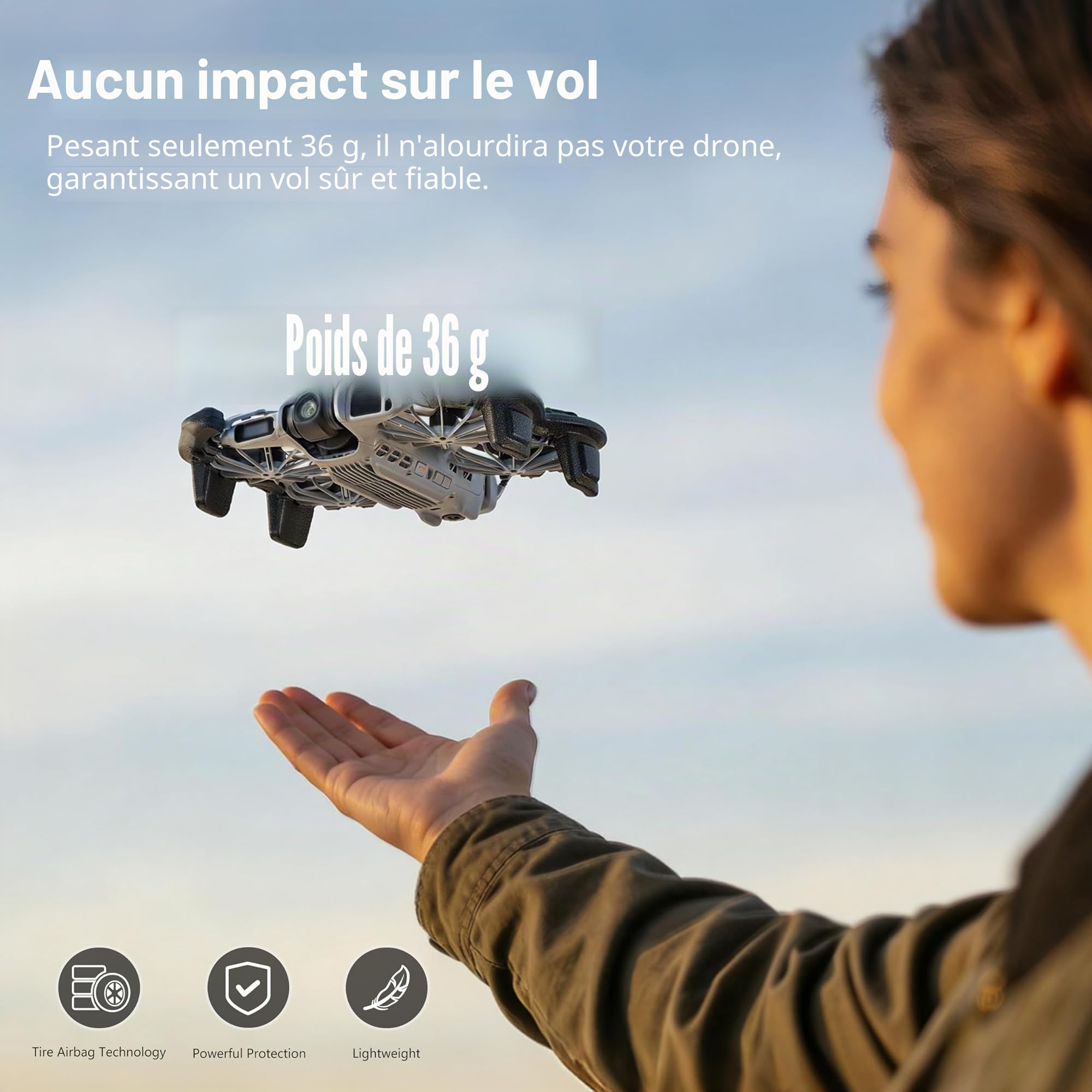 STARTRC Protège-hélice Neo 2 - Protection d'hélice EVA pour DJI Neo 2 - Couvercle d'augmentation de la hauteur pour DJI Neo 2 drone (noir)
