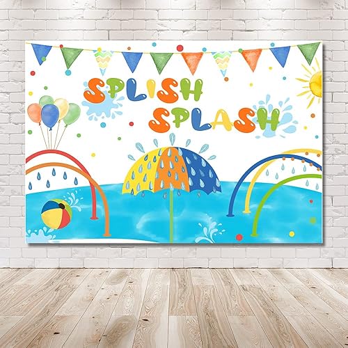 Miniatura 6 de MEHOFOND Telón de fondo de verano de 8 x 6 pies para niños y niñas, fiesta de cumpleaños, piscina, natación, pelotas de playa, fotografía, fondo,