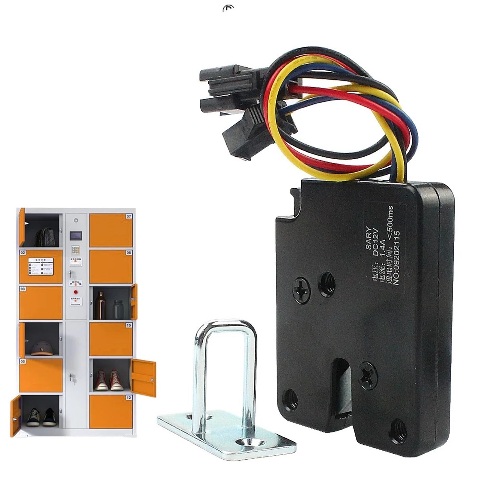5-częściowy zamek elektroniczny do małych drzwi szafki DC3v5v12v automat zamek do drzwi elektryczny zamek sterujący mini zamek do szuflady (DC24V-5 szt.)