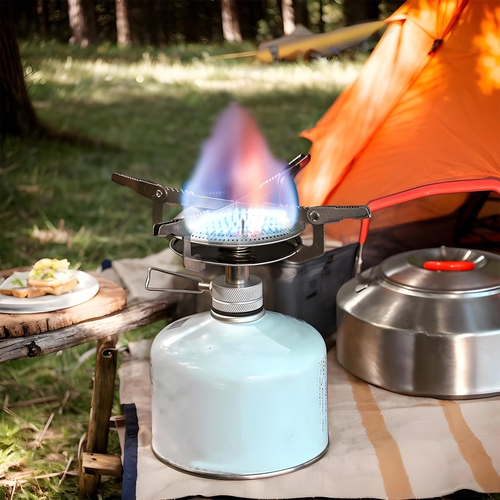Hornillo Portátil Camping Resistente Al , De Peso , Compacto Y Plegable
