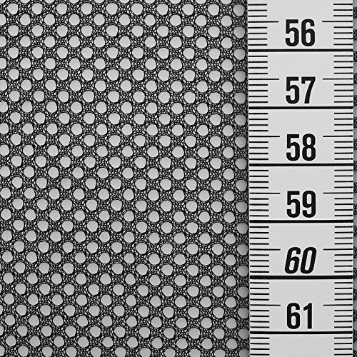 Netzfutter - Mesh - Leichtes Innenfutter mit glattem Griff - Bekleidungsfutter und Insektenschutz - schwarz