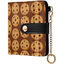 Women's Purse RFID Blocking | Soft PU Leather Daily Use Chocolate Chip Cookie Food Snack