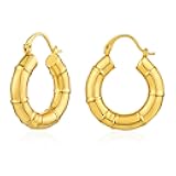 VACRONA Gold Huggie Hoop Earrings for Women | 14K Gold Plated Twisted Hypoallergenic Handmade Hoops Earrings Exquisite Trendy Jewelry Gifts