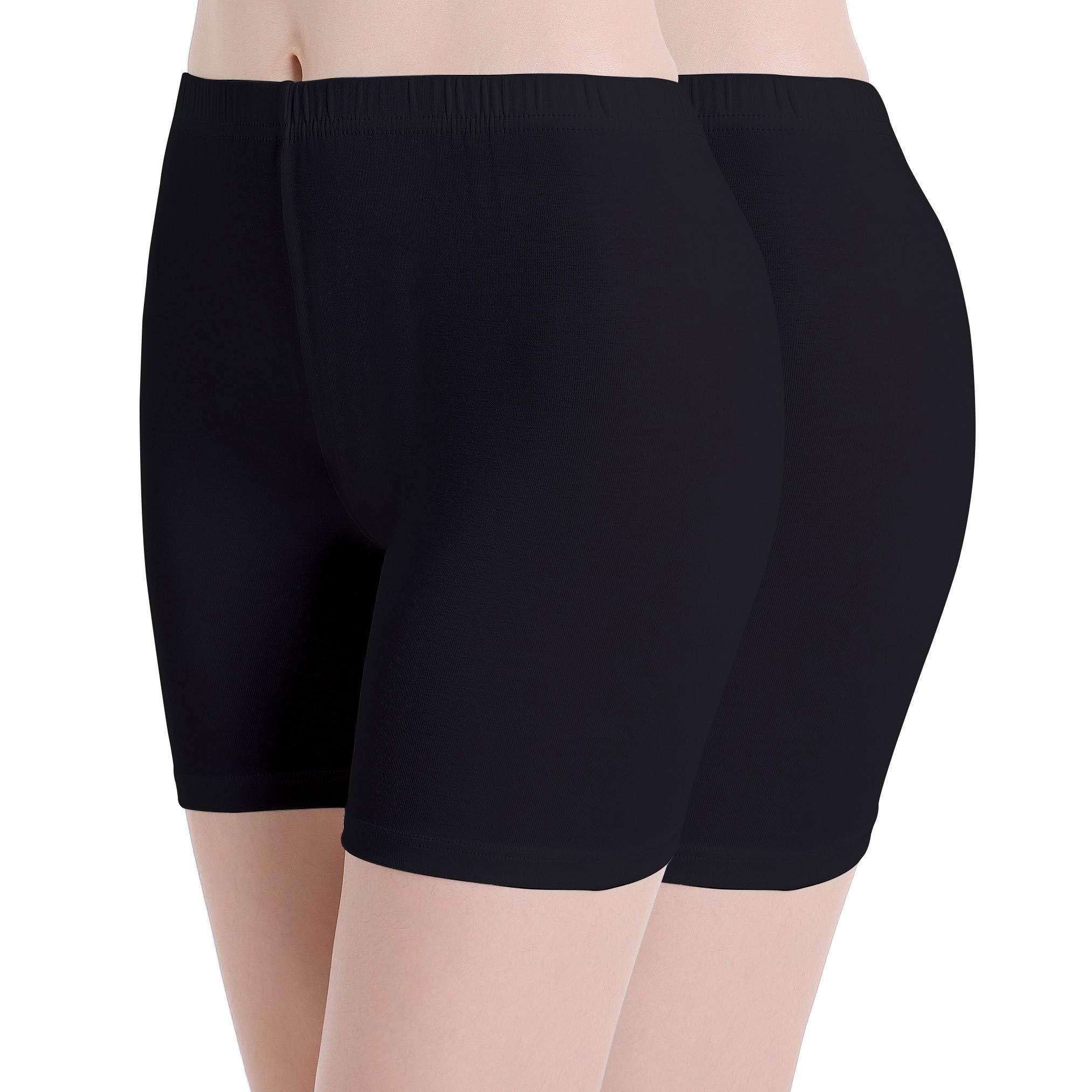Women's Slip Tight Shorts Stretch Short Pants Thin Yoga Leggings Fitness,  Black, Z 2 p, 2 x black. : Amazon.nl: Fashion