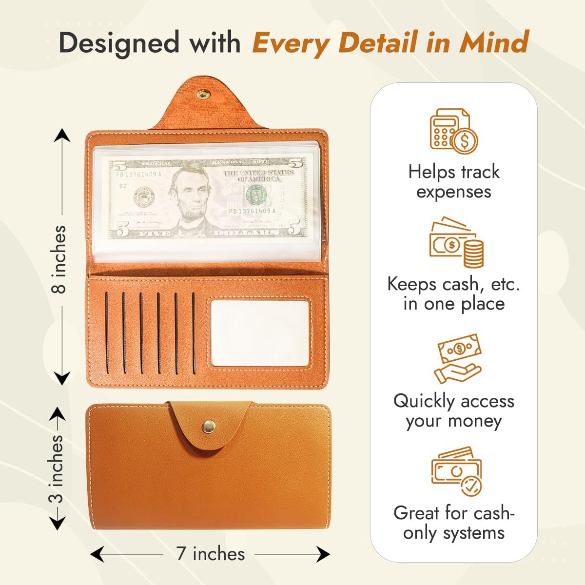 Unlock Financial Simplicity: Review of the Tan Money Organizer for Cash