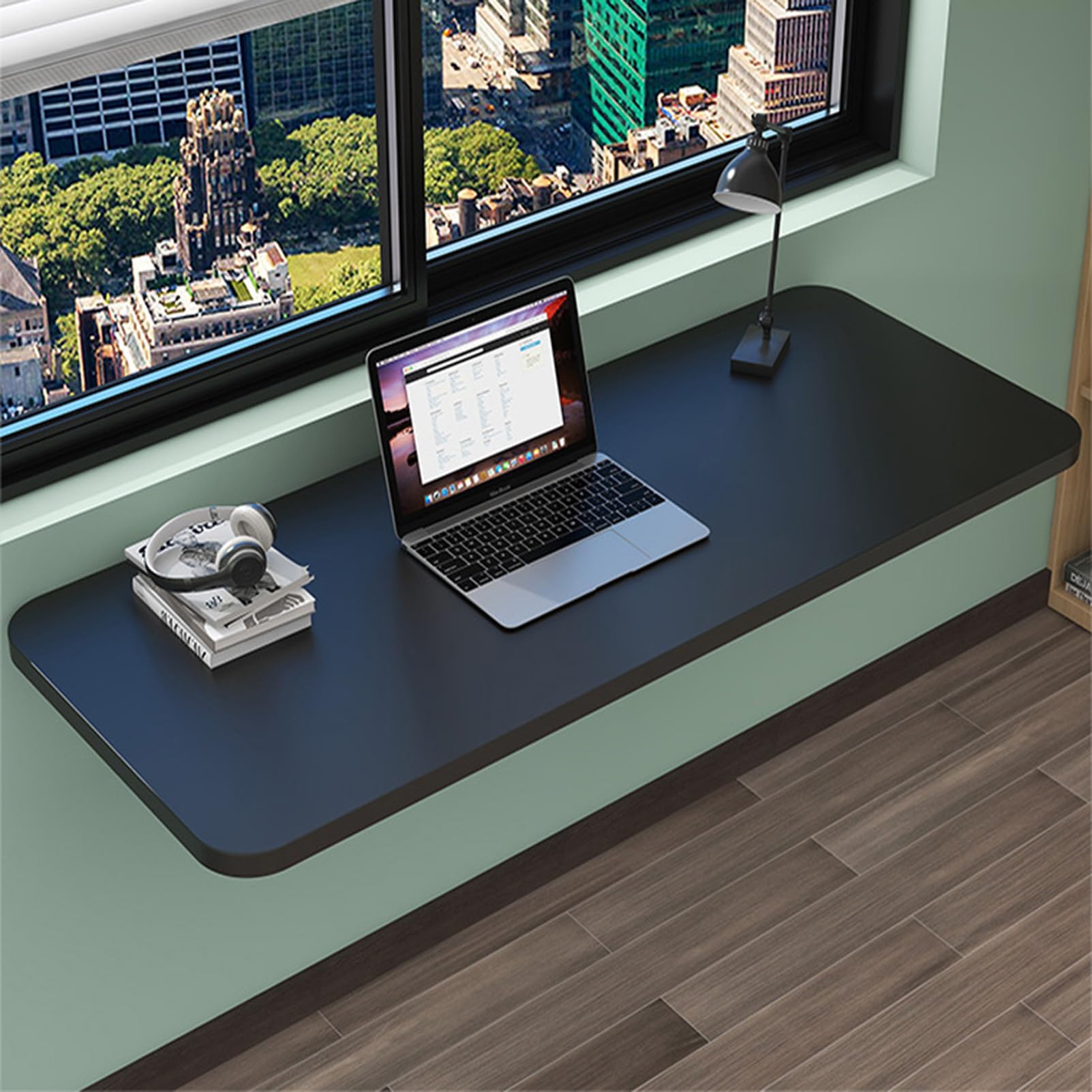 Table murale pliable pour petit appartement bureau mural rabattable peu encombrant