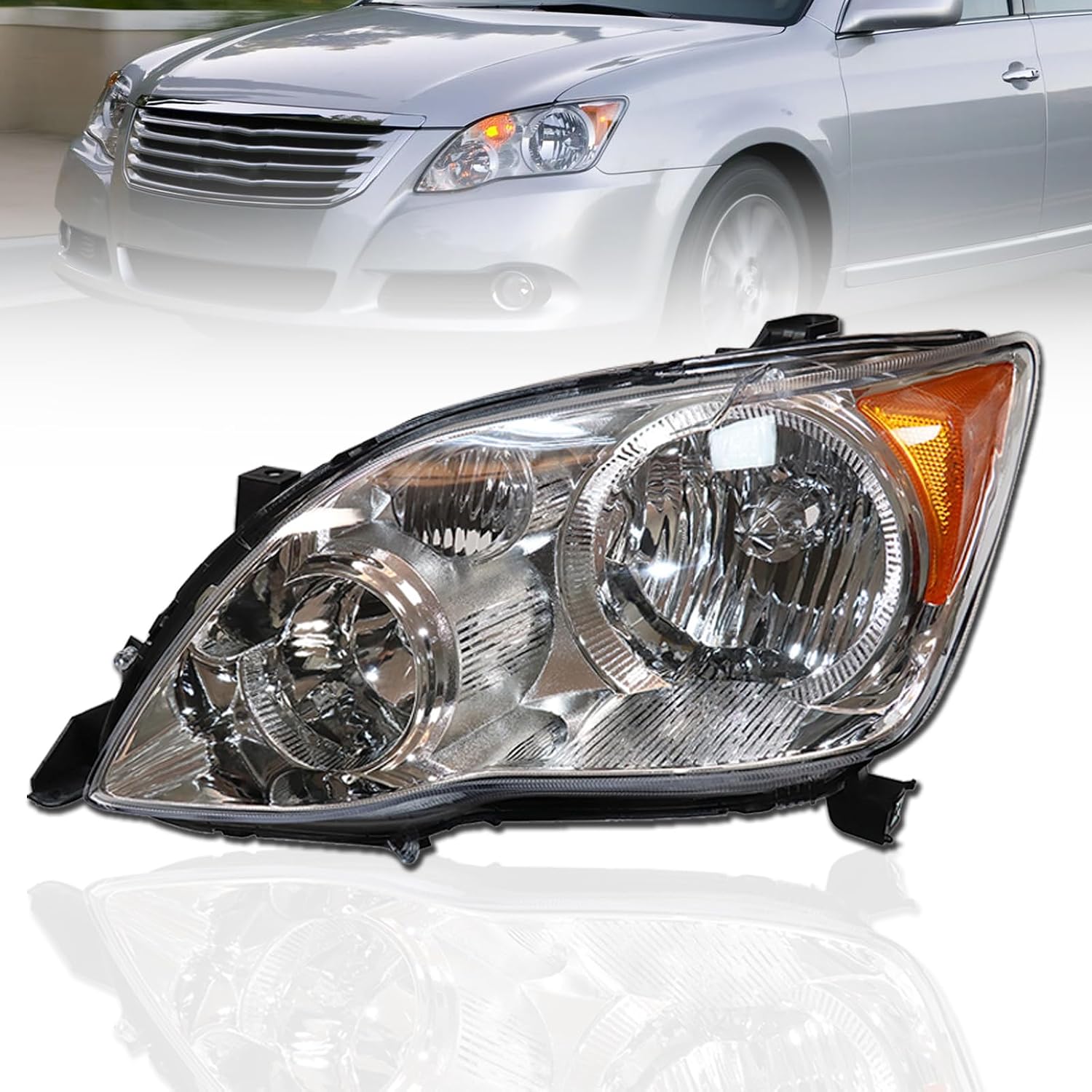 LYNICESHOP HID Front Headlights, Clear Headlamp, For 2008-2010 Toyota Avalon XL XLS Replacement 81110-07093, 8118507083 (Driver Side)