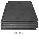 USI UNIVERSAL WT20 Supertuf Rubber Tiles 20mm Pack Of 6 Pcs Ideal For Free Weight Areas, Heavy Lifting Zones & Cross Training Boxes/Gyms (Grey) gallery image