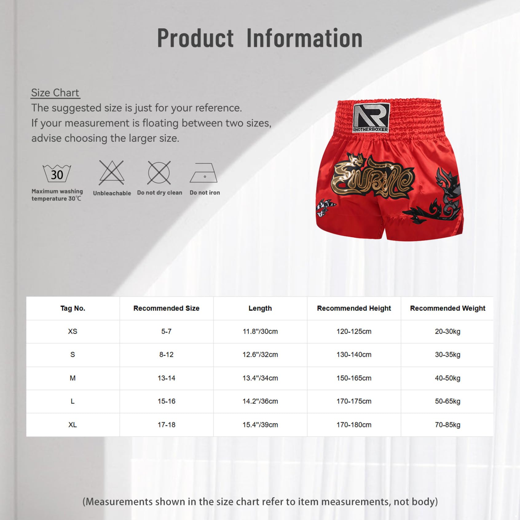 Shorts De Boxe pour Jeunes Pantalons Courts Muay Thai Shorts MMA De Kickboxing Boxers pour Enfants Sport Fitness 5-12 Ans