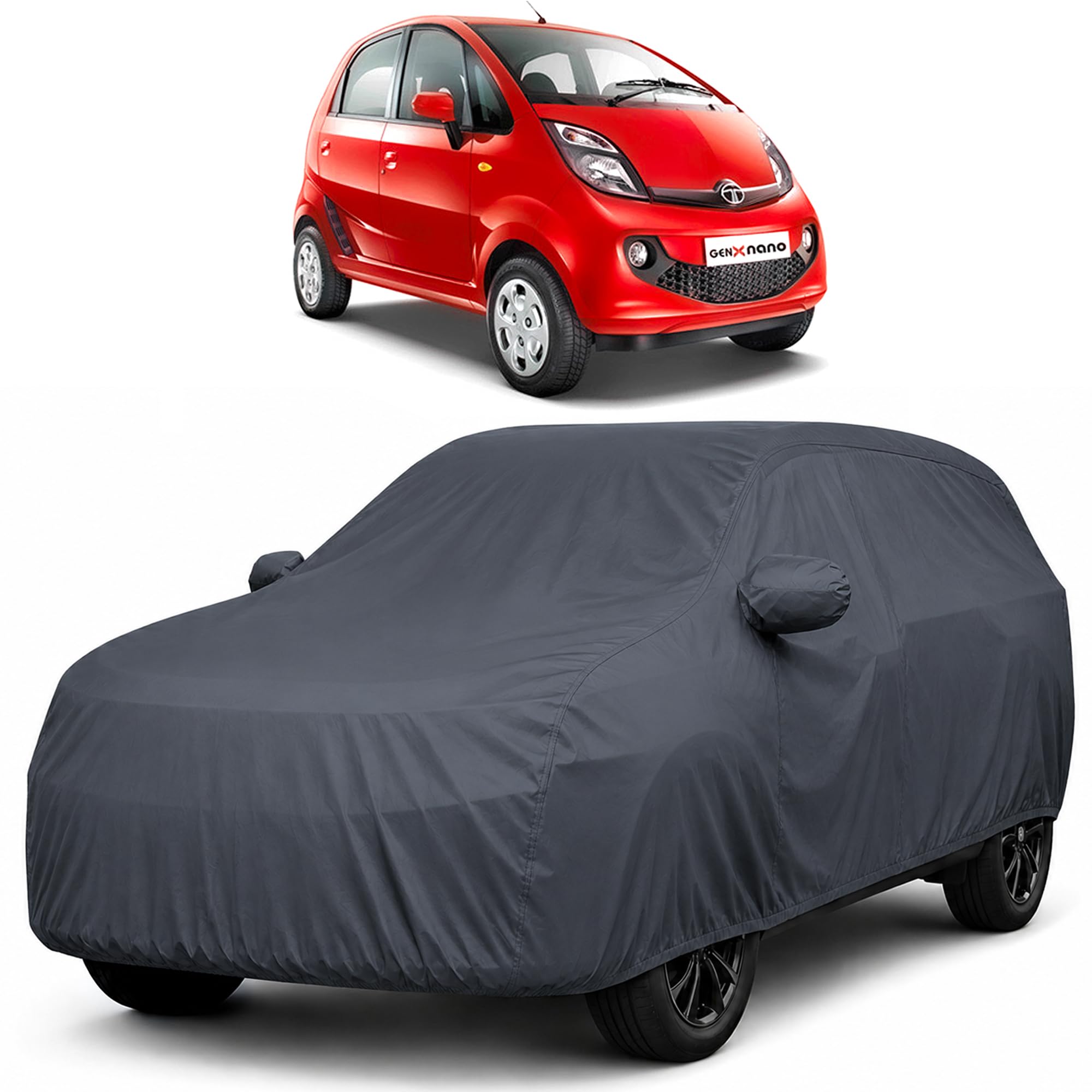 Autofact Premium Car Cover for Nano | All Weather Waterproof Full Body Car Cover | Light-Weight Triple-Stitched Outdoor Shield with UV Protection, Dustproof & Heat-Resistant