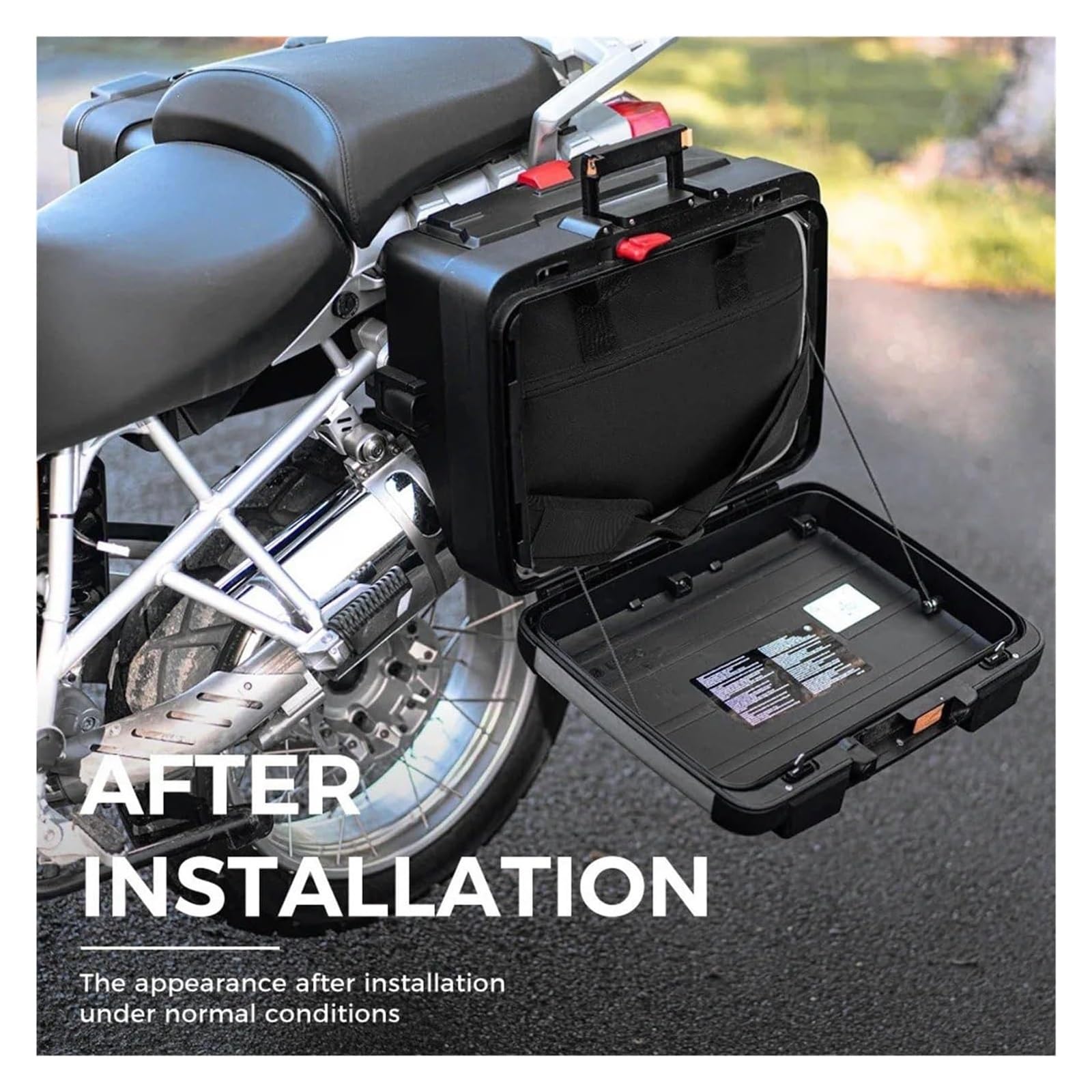 Support de Navigation pour Moto pour BMW pour Adventure pour F750GS pour F750 GS pour R1250 Vario Sacoche Latérale Noire pour Moto, Compatible avec(2pcs Side Bags)