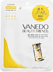 Máscara Hidratante Facial Coreana Beauty Friends - Ouro