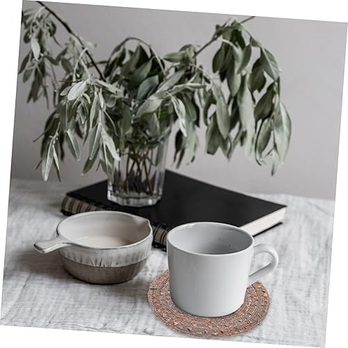 Miniatura 2 de OFFSCH 4 posavasos con aislamiento térmico para ollas de té, posavasos decorativos para escritorio de oficina, escritorio, trípode, salvamanteles,