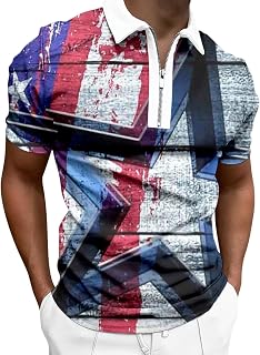 Graphic T Shirt Men Simple Comfortable Breathable Printed Half Zipper Lapel Shirt T Shirt Short Sleeve Shirt Long Sleeve Cotton Shirts for Men oversized vest tops shirts for men graphic tees funny