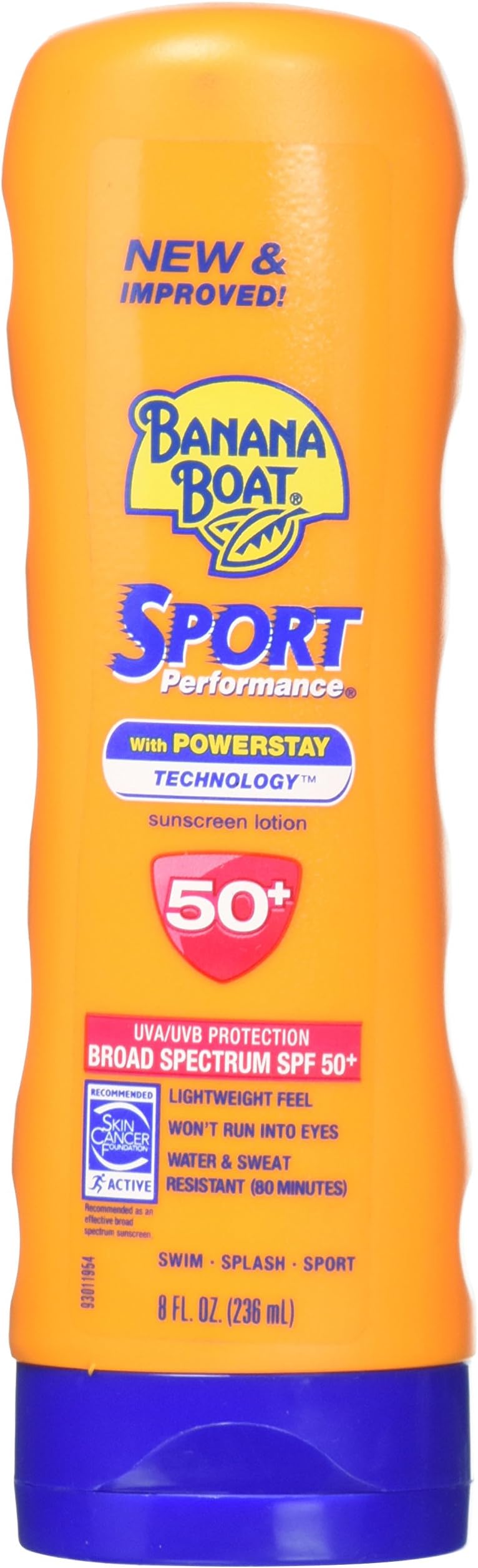 Banana BoatSport Performance Broad Spectrum Sun Care Lotion, SPF 50, 8 Fluid Ounce