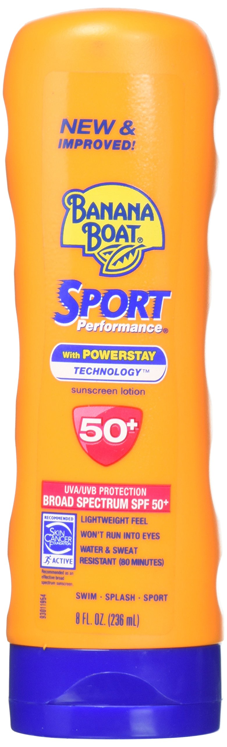 Banana BoatSport Performance Broad Spectrum Sun Care Lotion, SPF 50, 8 Fluid Ounce