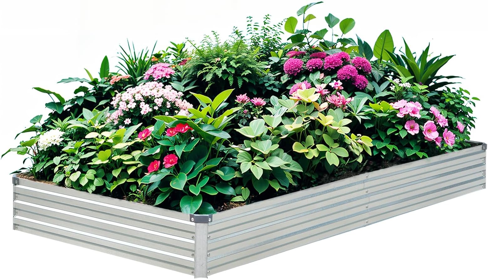 Galvanized Raised Garden Bed Kit, Galvanized Planter Garden