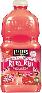 Langers Juice Cocktail, Ruby Red Grapefruit, 64 Ounce (Pack of 8), Packaging May Vary
