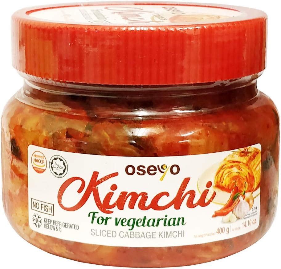 Oseyo Sliced Cabbage Kimchi for Vegetarian (No Fish) 400g