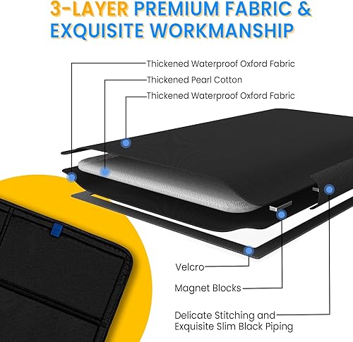 Miniatura 9 de Winnebago Itasca Sunova - Persiana para ventana de puerta de autocaravana, 27 x 18 pulgadas, plegable con imán plegable, cubierta para ventana de