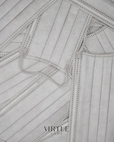 Miniatura 7 de VIRTUE CODE On The Go - Mascarillas curvas, suaves de 3 capas, cómodas, 50 mascarillas desechables