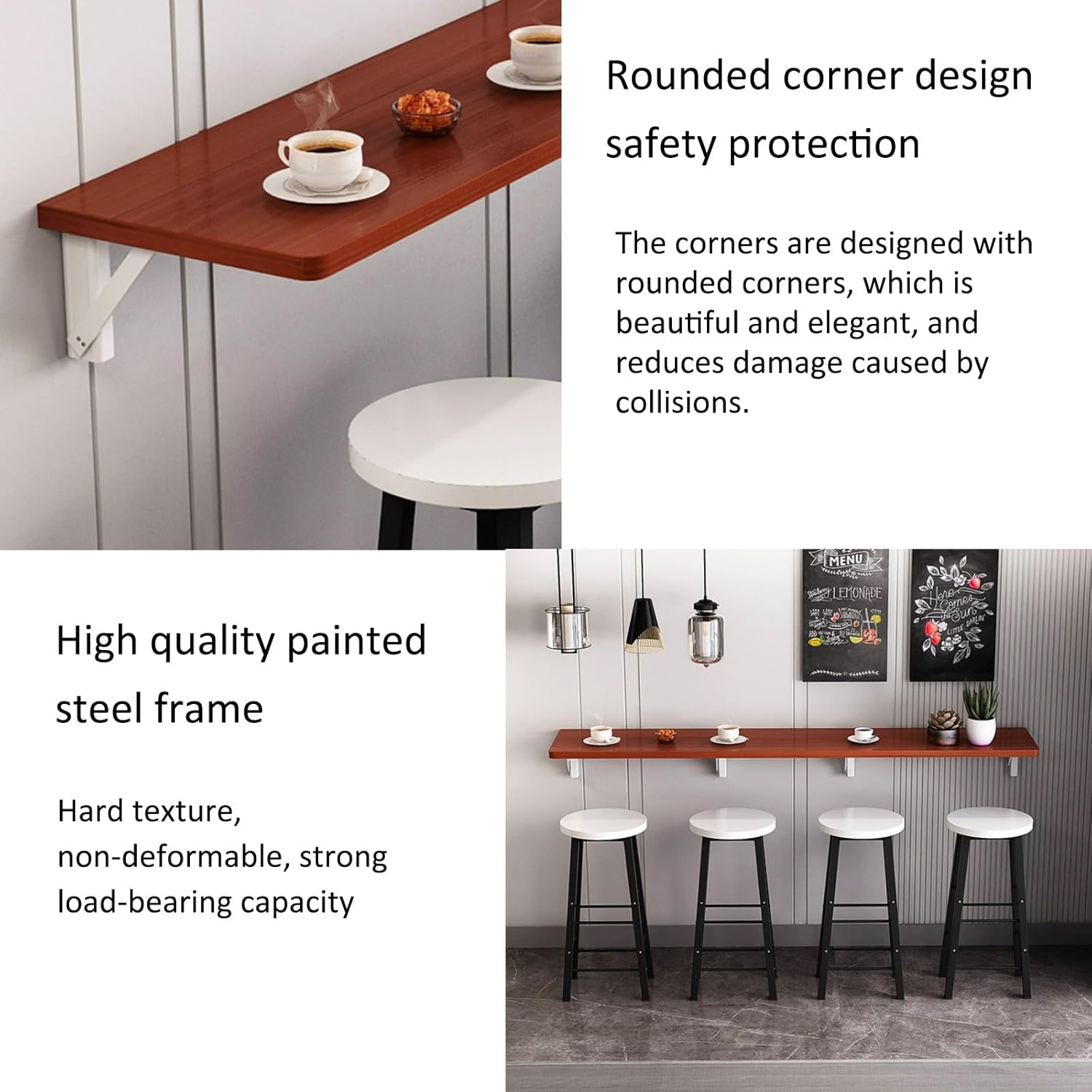 折りたたみダイニングテーブル　　キッチンテーブル、省スペース Amazon｜ダイニングテーブル、折りたたみテーブル、折りたたみ