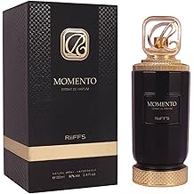 Momento Perfume RiiFFS Momento Extrait de Parfum 100 ml - Luxury Mens Perfume from Dubai - Oriental Sweet & Intense - With Saffron Mandarin Rose & Oud - Long-Lasting Elegant Fragrance for Men