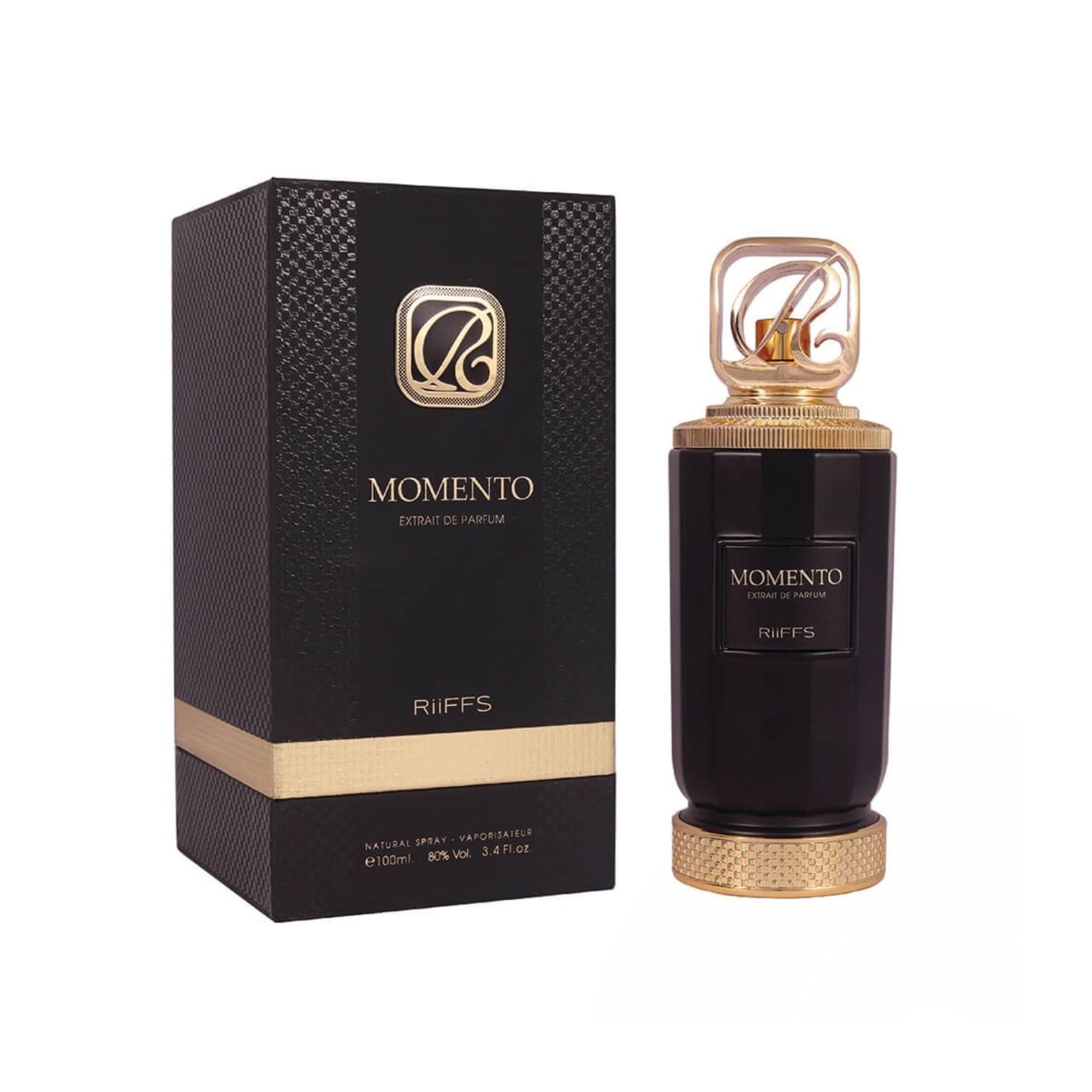 Momento Parfüm RiiFFS Momento Extrait de Parfum 100 ml – Luxus Herrenparfum aus Dubai – Orientalisch, süß & intensiv – Mit Safran, Mandarine, Rose & Oud – Langanhaltender, eleganter Duft für Männer